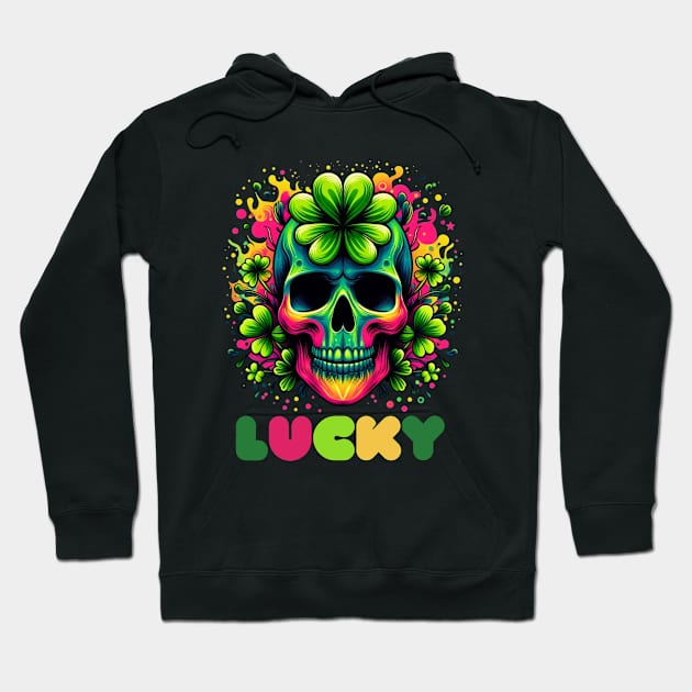 St Patricks Day 2024. Irish Skull Men Hoodie by BukovskyART